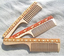 Haarkamm, Holz, Natur-Haarpflege